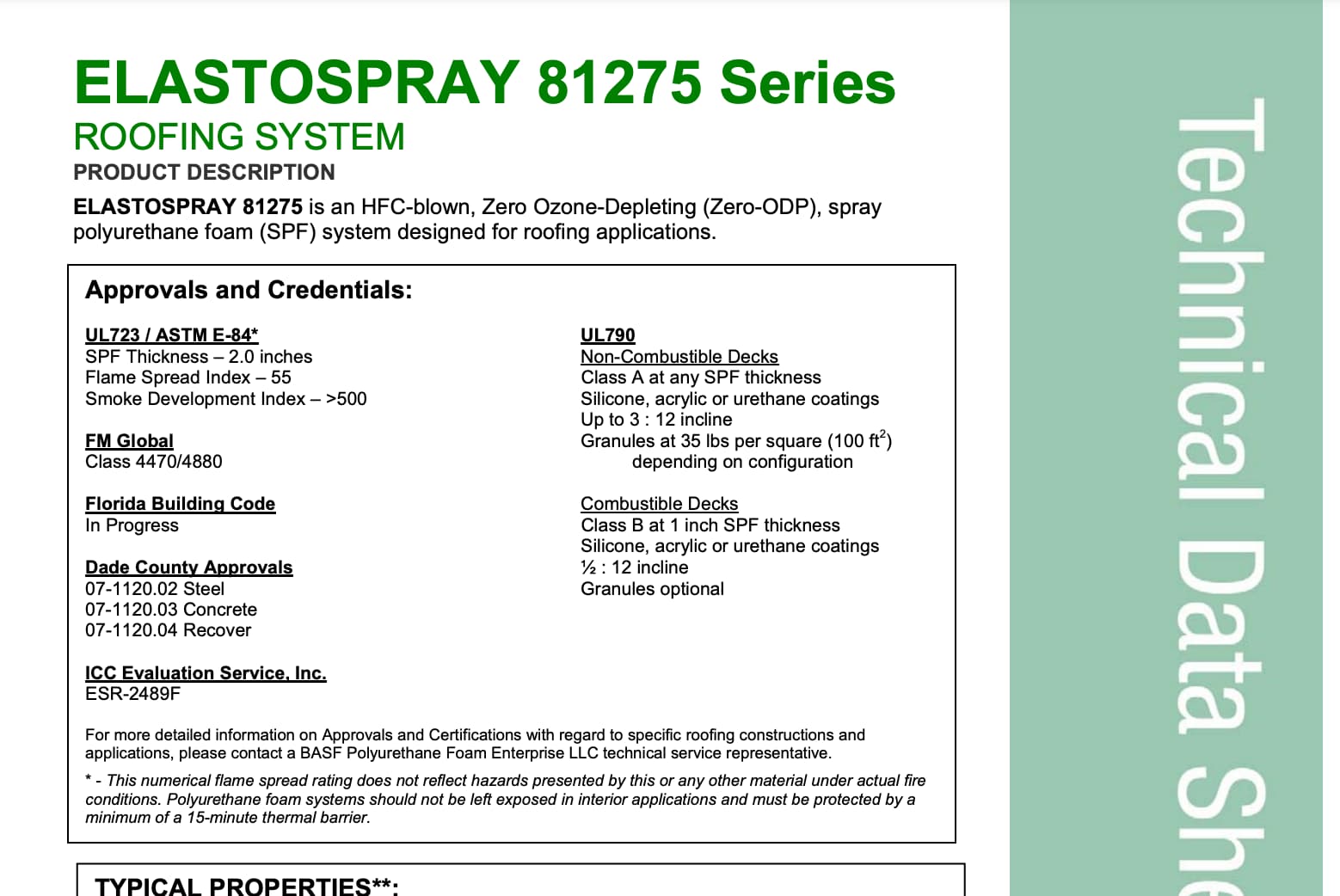 Base Elastrospray 81275 series technical information cover photo