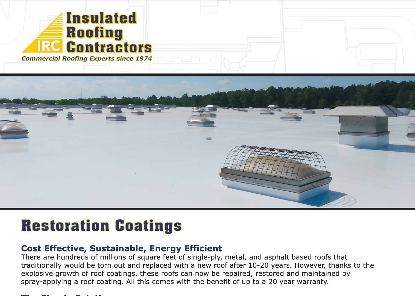 Restoration Coatings Brochure cover photo