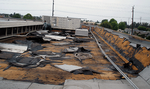 roofing around rain