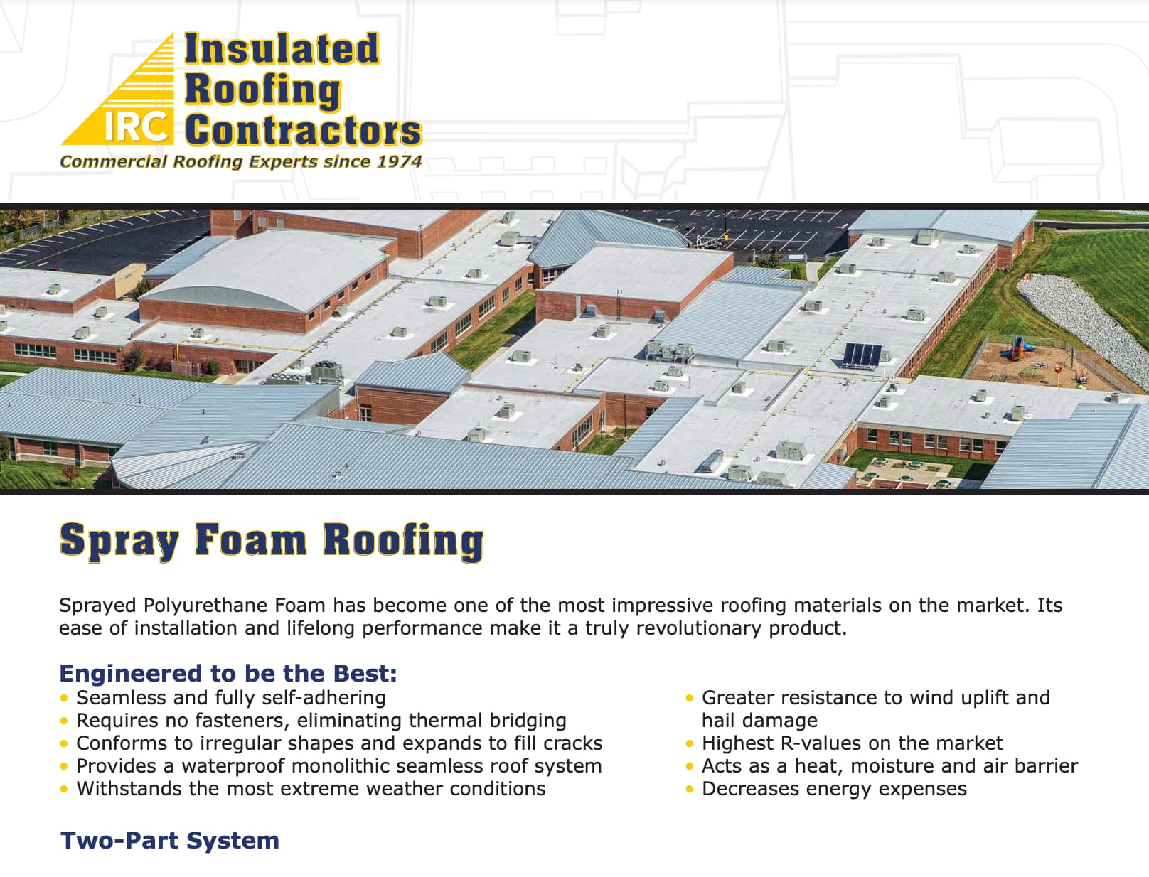 Spray Foam brochure cover photo