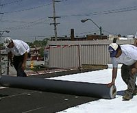 Commercial roofing installation