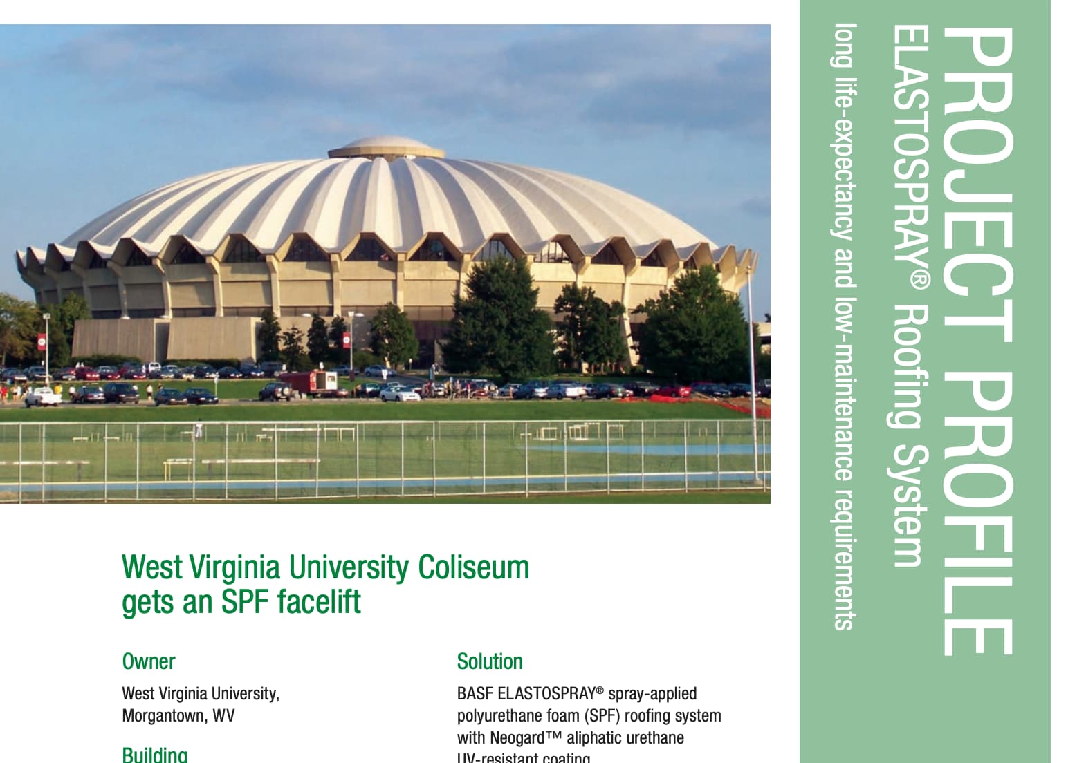 West Virginia University Profile Brochure cover photo